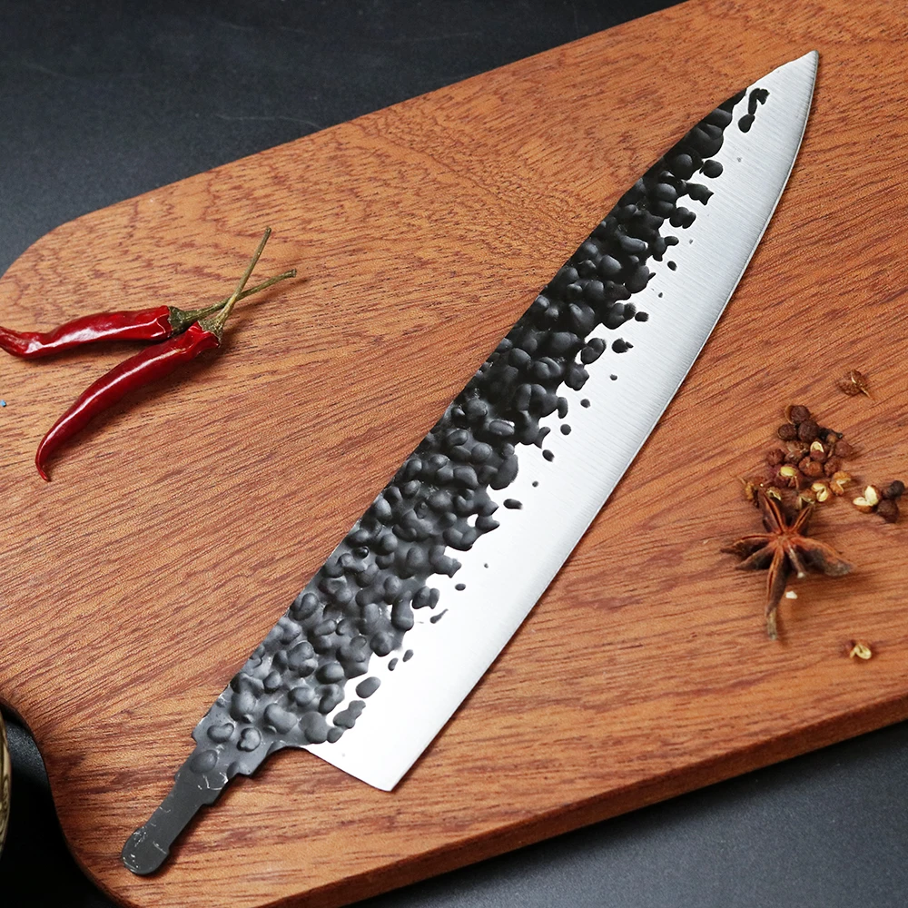 

Горячая Распродажа кухонный DIY ручной работы клинок 8 дюймов нож шеф-повара без рисунка