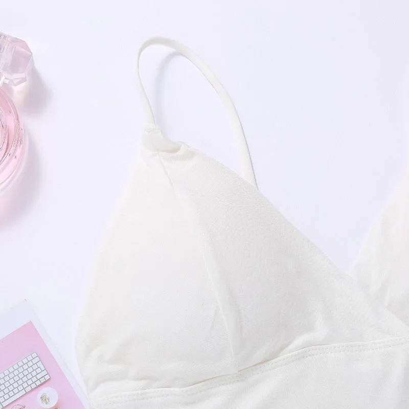 Майка женская с V-образным вырезом пикантный топ на бретельках маленький