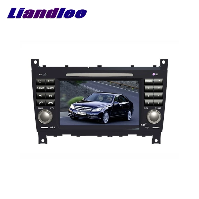 Автомобильная Мультимедийная система LiisLee для Mercedes Benz MB C W203 facelift с GPS звуком Hi Fi