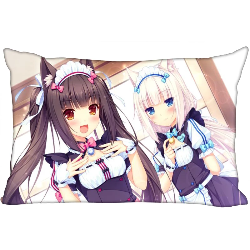 Шунцянь на заказ NEKOPARA декоративная наволочка 45x35 см(одна сторона) прямоугольная Наволочка на молнии с принтом Новогодняя наволочка - Цвет: 19