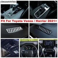 black interior reading light shift gear front dashboard ac air vent cover trim accessories for toyota venza harrier 2021 2022