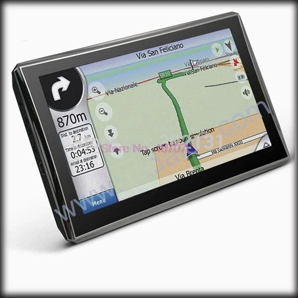 Доставка DHL или Fedex 10 шт. 5 дюймовый автомобильный GPS навигатор FM/4 ГБ/DDR128M Лучший gps