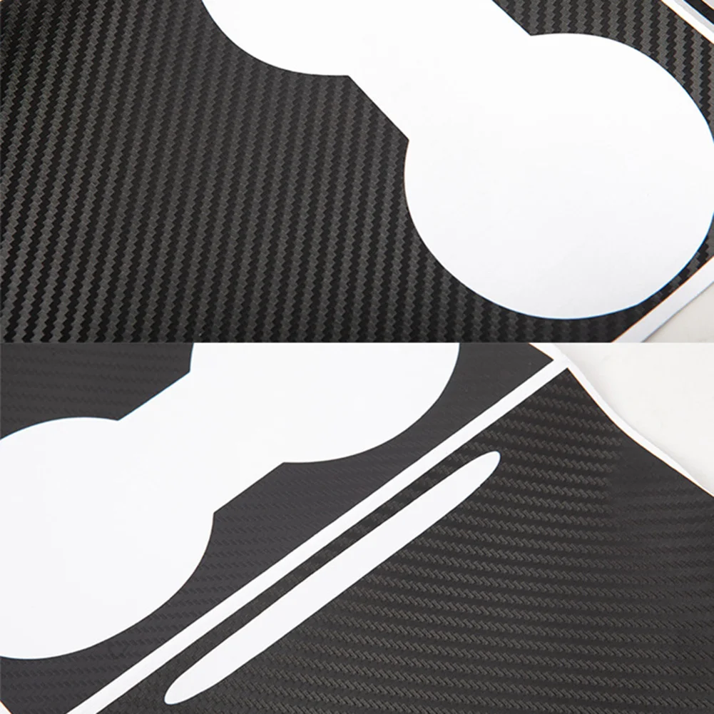 

PVC Center Console Wrap-Around Protective Cover Sticker For Tesla Model 3 Y 2021 Interior Accessories Matte Carbon Fiber Texture
