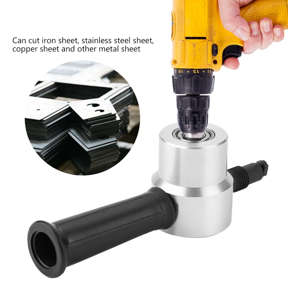 

New Metal Sheet Cutter Double Head Electric Power Drill Attachment Portable Nibbler Cutting Tool