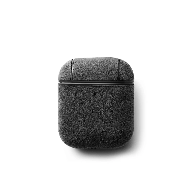 Airpods 2 Grey SanCore Alcantara кожаный чехол для наушников для Apple Airpods 1 Airpods 2 чехол роскошный защитный чехол Аксессуары для Airpods - Цвет: Airpods 2 Grey