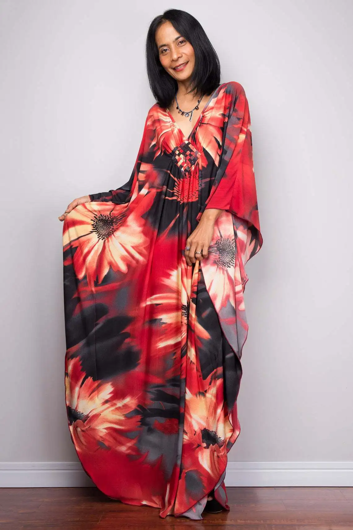 Kimono Sakura Girl Japanese Style Floral Print Vintage Dress Woman Oriental Camellia Love Costume Haori Yukata Asian Clothes |