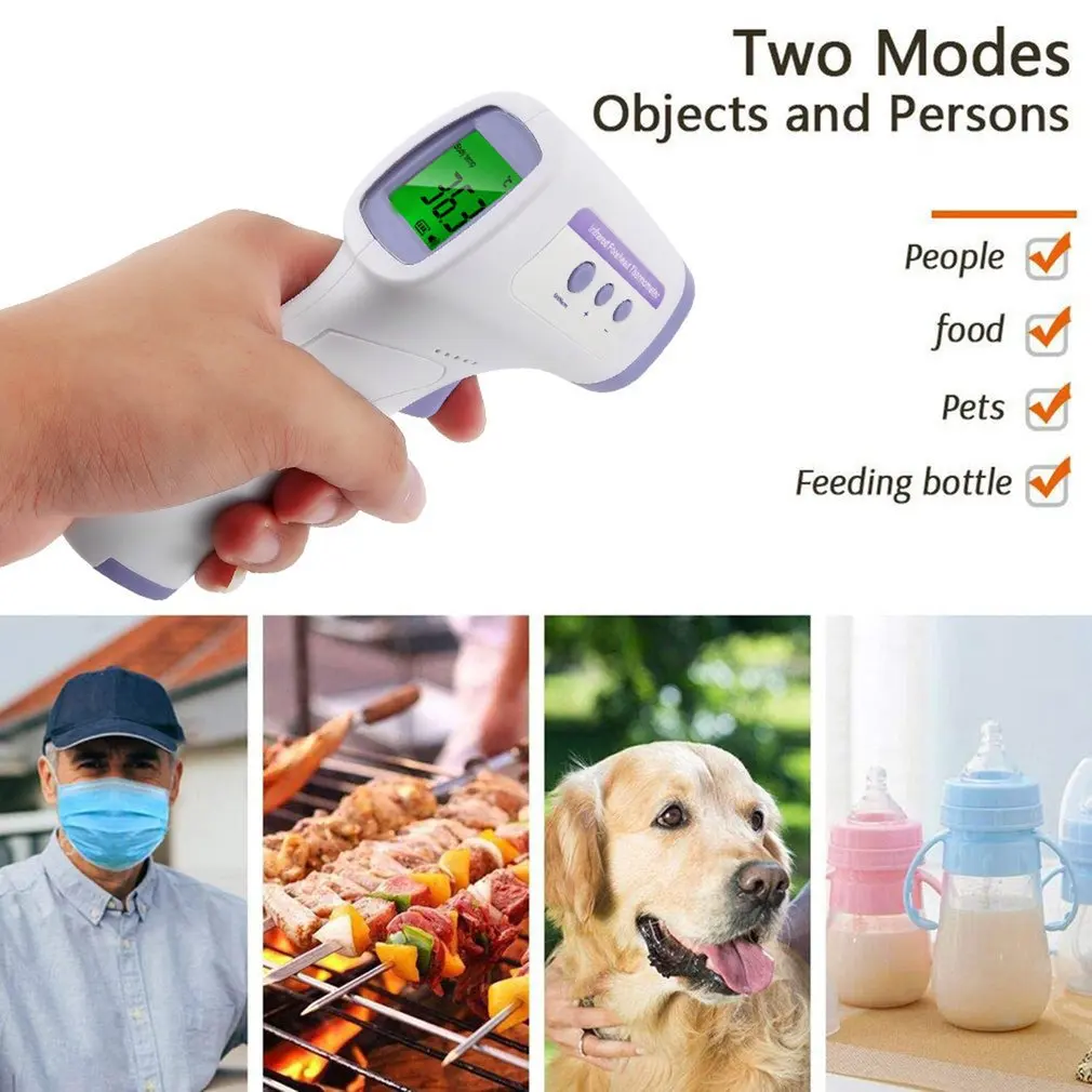 

Mini Fingertip Pulse Oximeter Pulse Rate Blood Oxygen Saturation Monitor TFT LCD Display Digital Infrared Forehead Thermometer