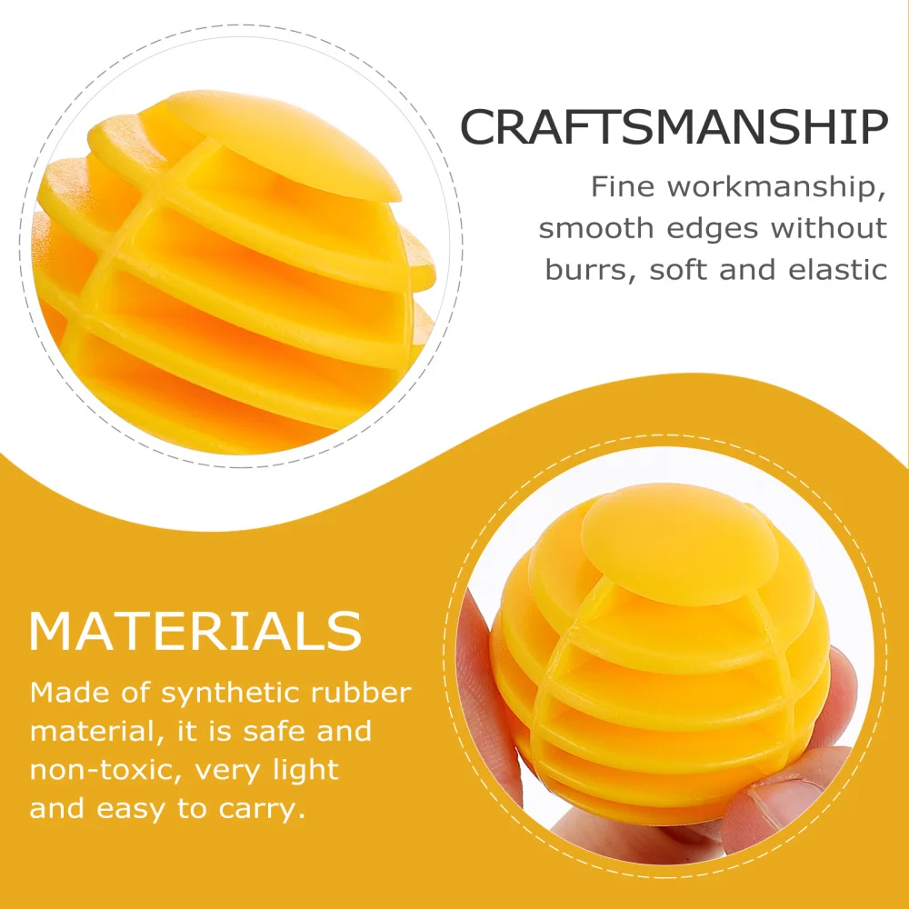 

10Pcs Balls Rubber Stripe Balls for Play Practice and Training