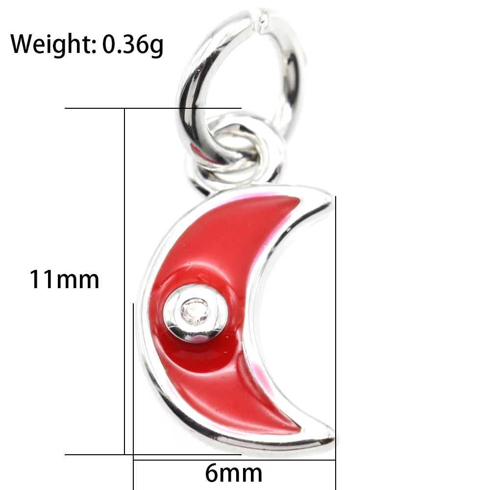 KAMAF 10 шт./упак. высококачественные ювелирные изделия гламур DIY луна кулон для