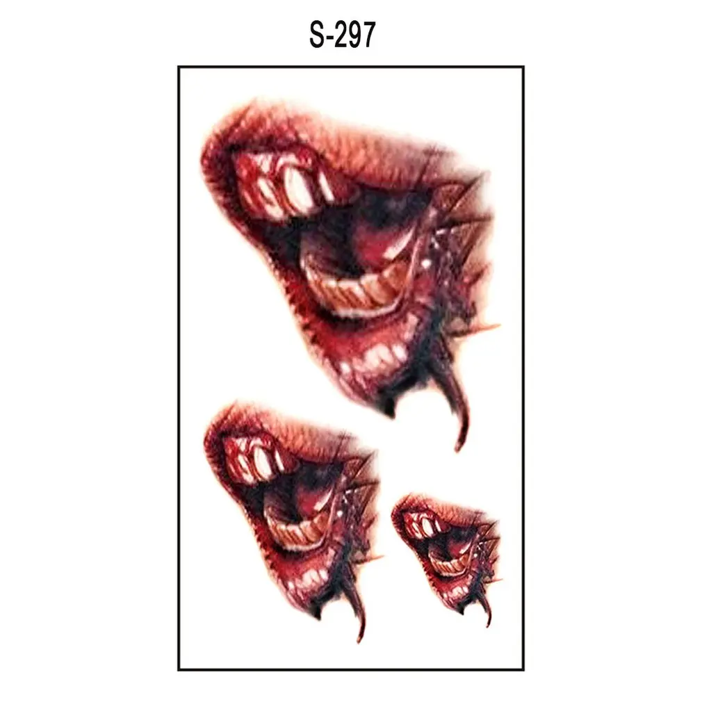 

Halloween Scar Tattoo Stickers Halloween Tattoo Stickers Waterproof Stickers Transfer Printed Sticker