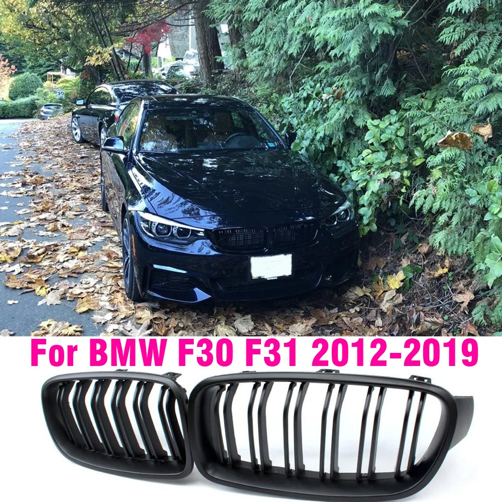 Глянцевая черная передняя решетка радиатора для BMW 3 серии F30 F31 F35 F80 2012 2013 2014 2015 2018