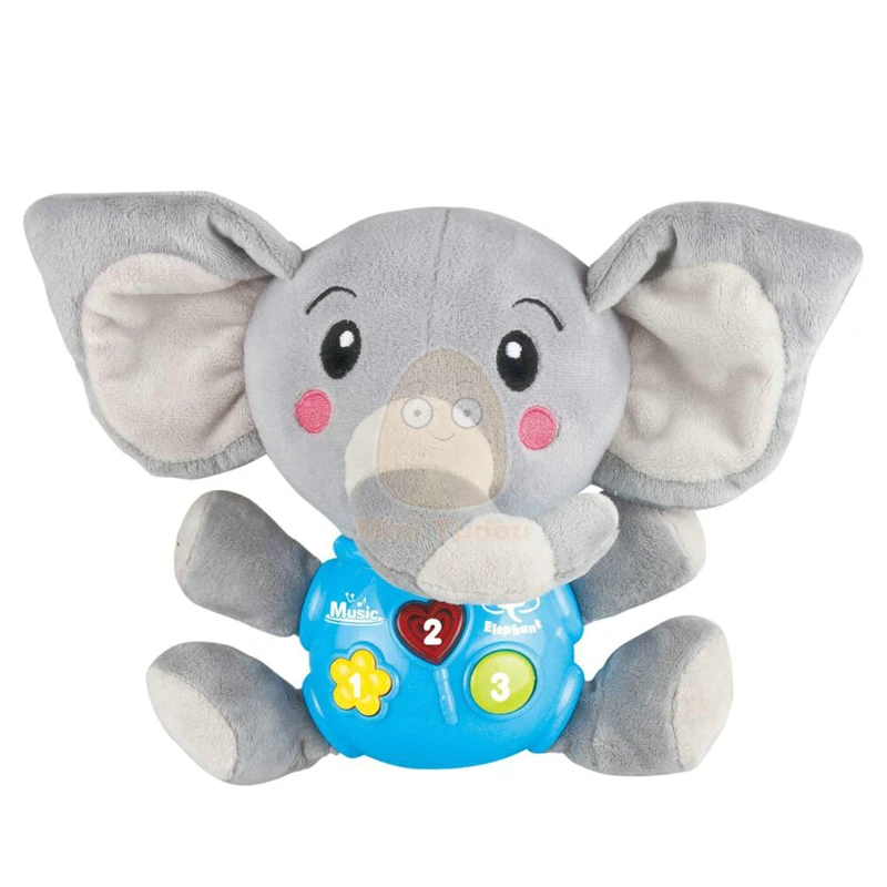 Детские плюшевые куклы музыкальный мигающий светильник спящие удобные животные