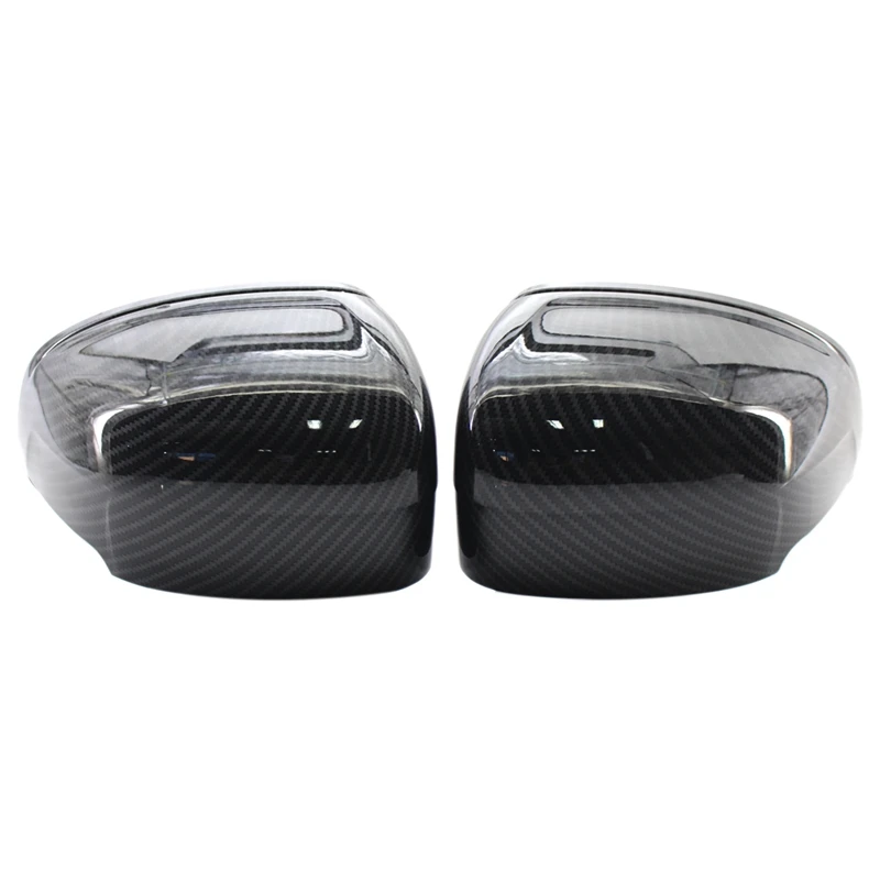 2X крышка зеркала боковой двери из углеродного волокна Накладка для Volvo XC60 2018 2020