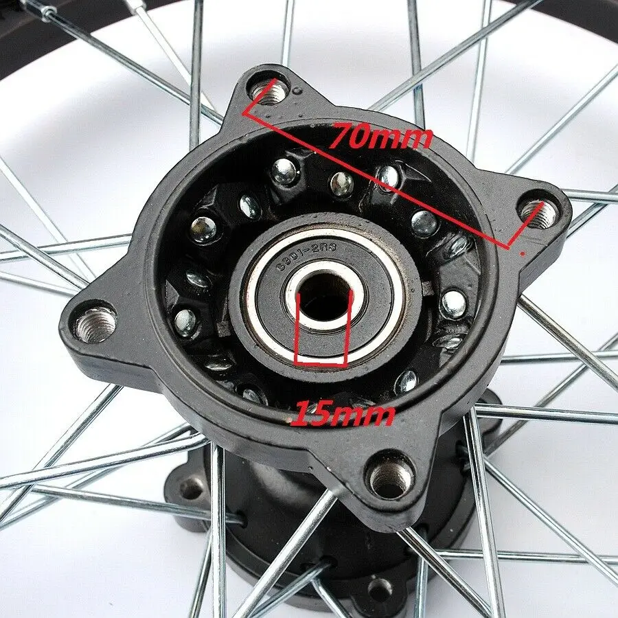 Диски Центр 15 мм 90-100-14 70-100-17 XR CRF TTR BBR передние и задние для колеса в мотокроссе грязи питбайк