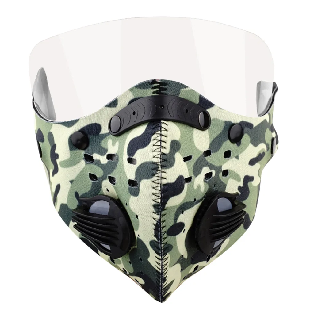 

Maschere Unisex Camouflage Print Face Maschere Outdoor Mouth Maschere With Eyes Shield Cap 210