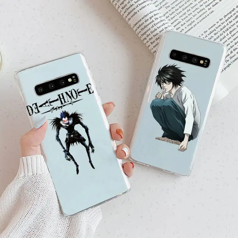 

Death Note Ryuk kira manga Phone Case Transparent For Samsung A51 A50 A71 A70 A81 M60S Note S21 S 20 10 9 8 11 E Plus Ultra