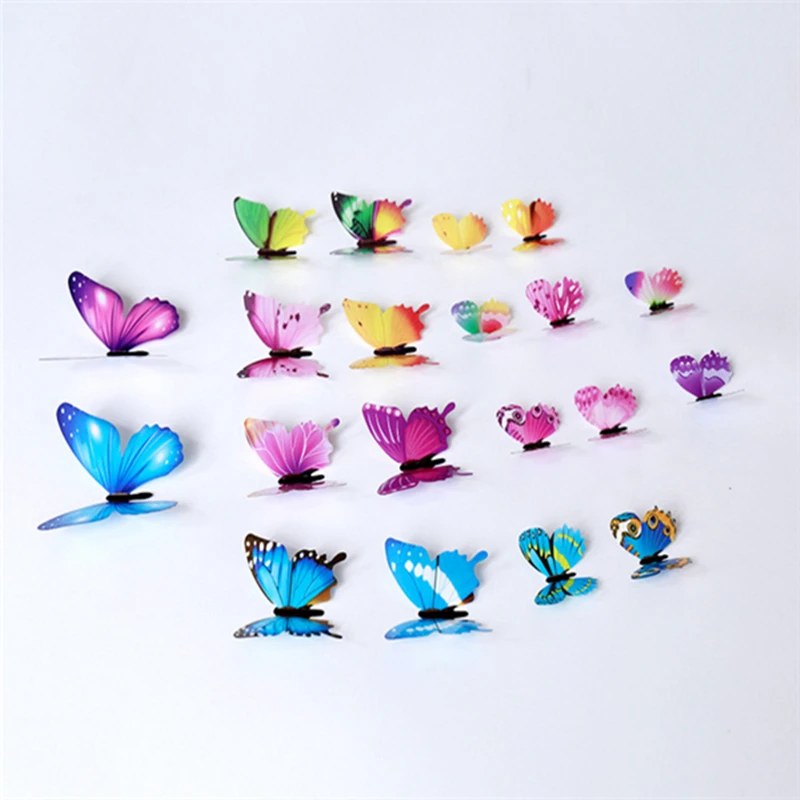 

kitchen wall stickers butterfly children 3D Self Adhesive Decoration room wall art kids baby room/bedroom/Refrigerator