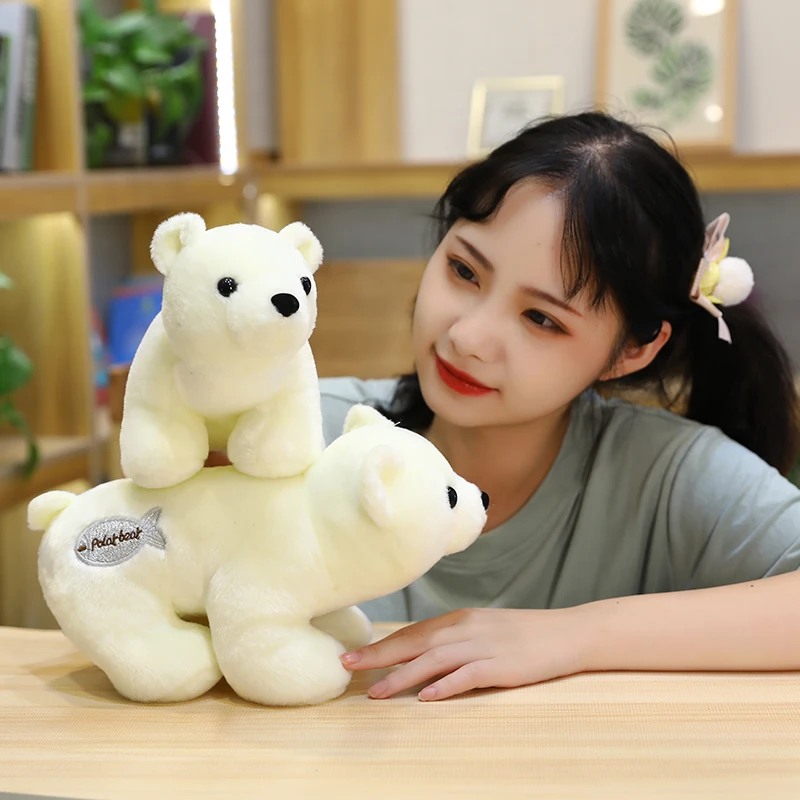 

Kawaii Baby Doll 24-28cm Sea Lion&Polar bear Toy 3D Novelty Throw Pillow Soft Seal Plush Stuffed House warming Party Hold Pillow