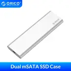 Чехол ORICO на 2 отсека mSATA SSD Type-C USB3.1 10 Гбитс Gen2 mSATA SDD с поддержкой Raid 0 PM 4 ТБ Max, совместим с WindowsLinuxMac