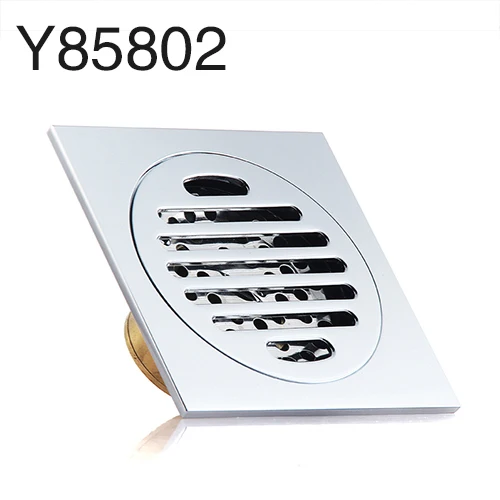 brass Y85802 Frap плитка вставка квадратный Пол Отходов решетки Ванная комната Душ слив Трап отходов Слив Фильтр крышка из нержавеющей стали Y38086 - Цвет: brass Y85802