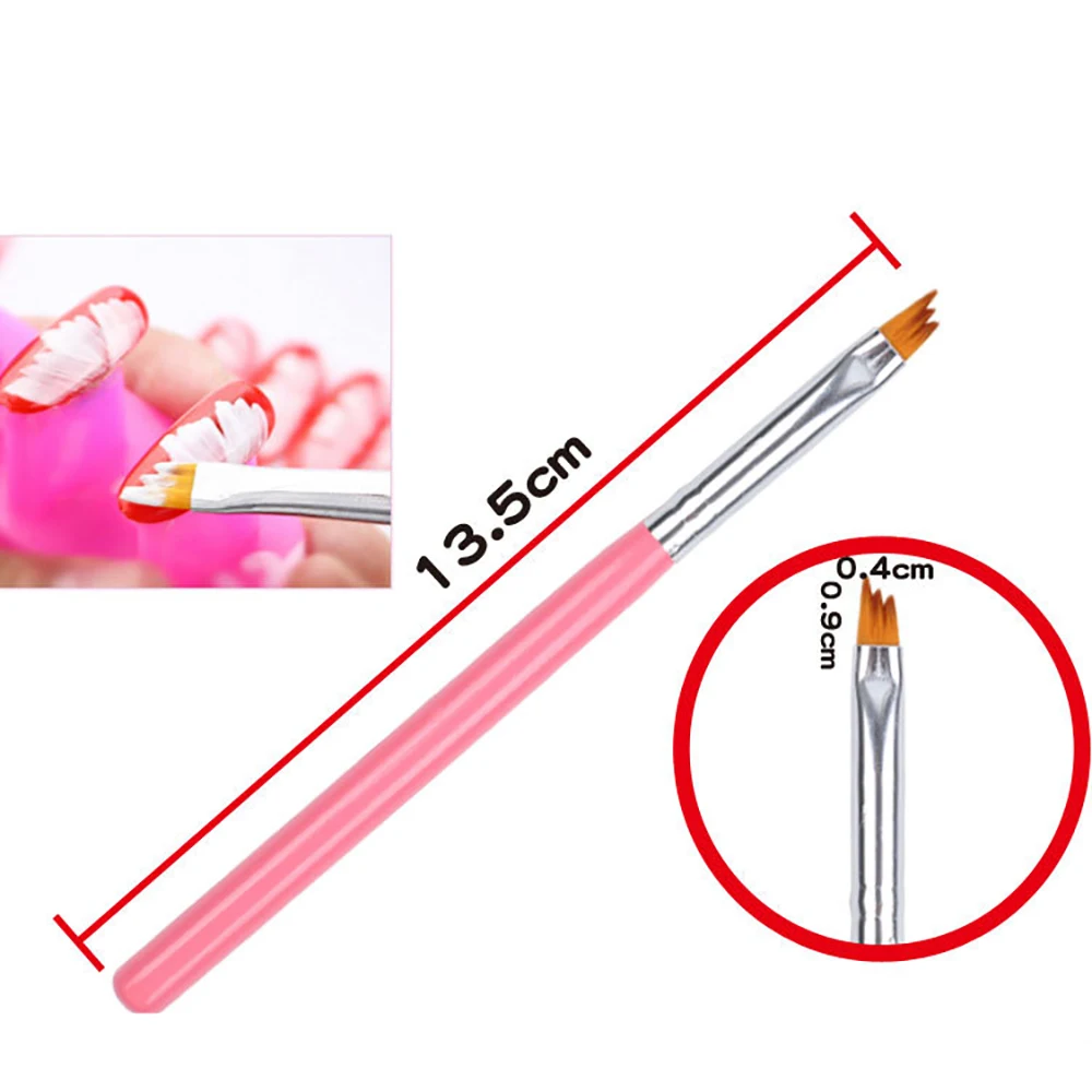 

8PCS/Set Nail Brushes Pen Acrylic UV Gel Extension Builder Rhinestone 13.5cm Painting Brush Liner Nail Art Drawing Manicure Tool