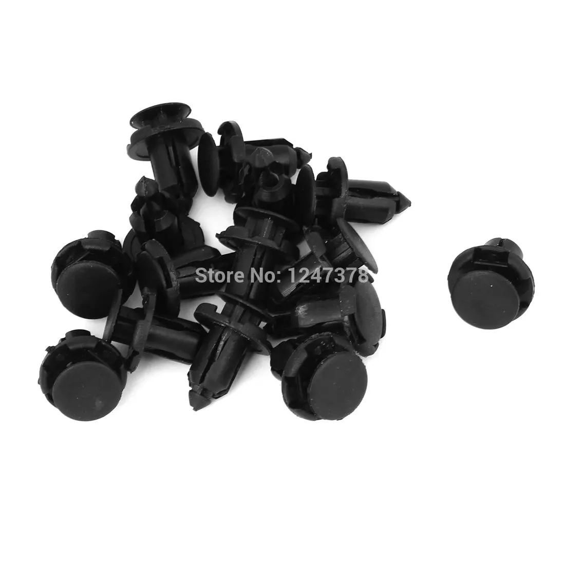 Черная отделка для двери бампера автомобиля пластиковая заклепка зажим с