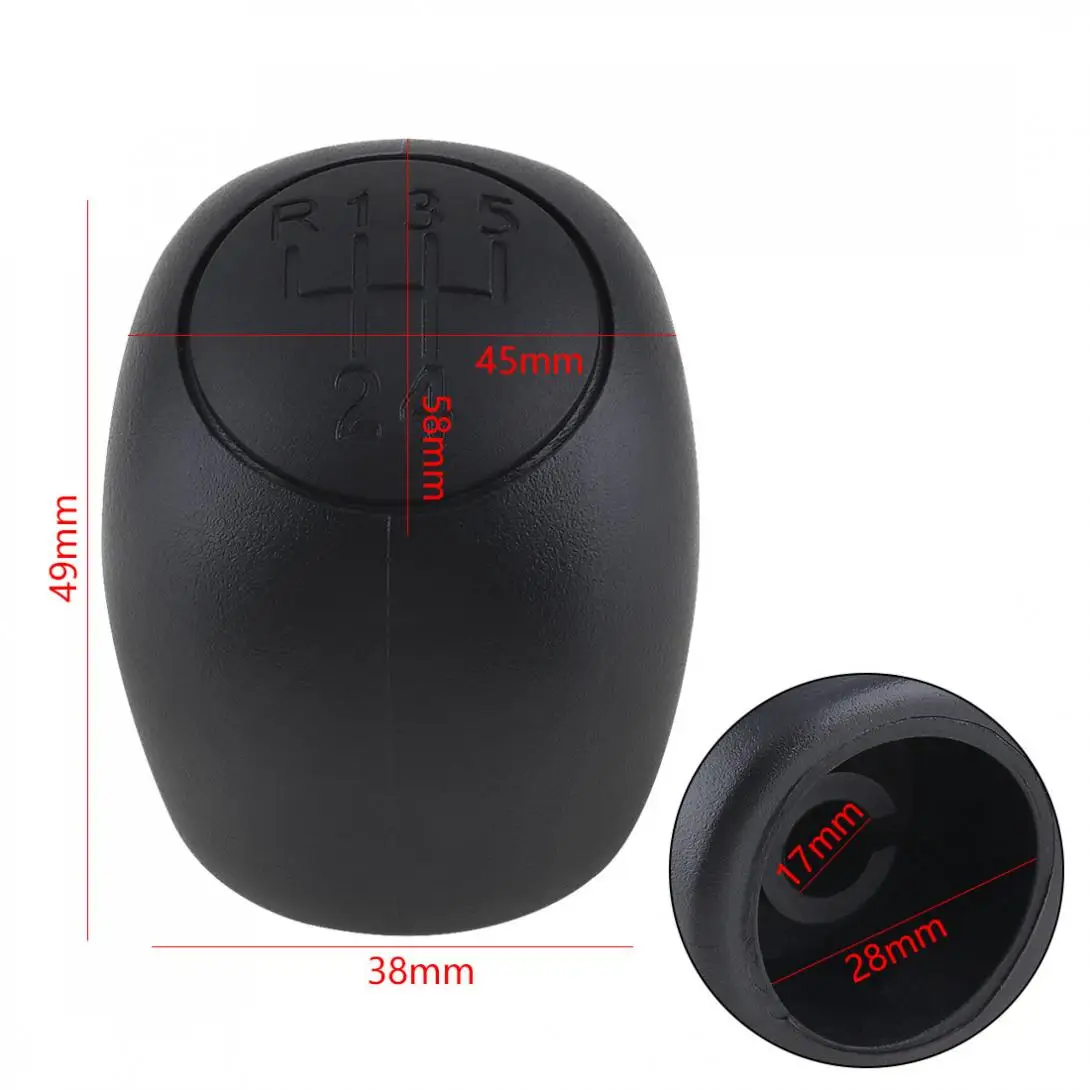 5 скоростей ABS пластик автомобиля ручной рычаг переключения передач Ручка