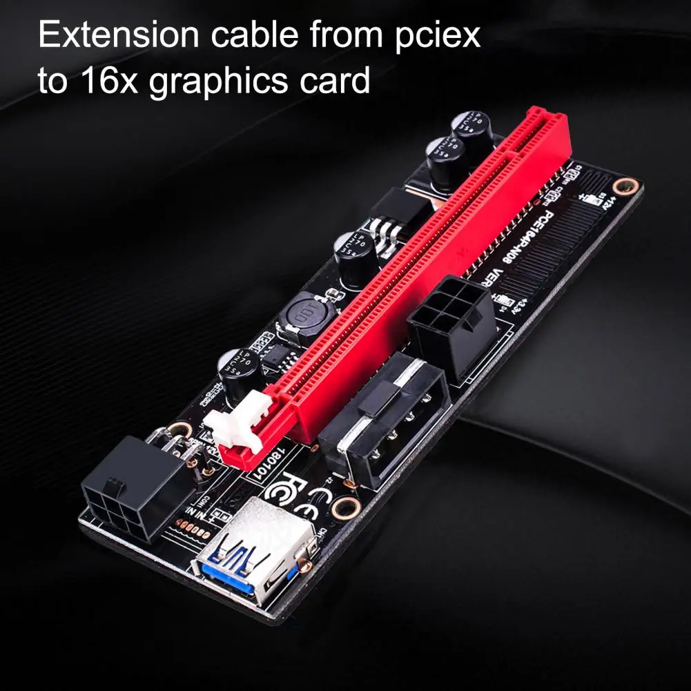 

VER009S Portable USB 3.0 PCI-E 1X to 16X GPU Express Riser Card for Miner Computer Cables