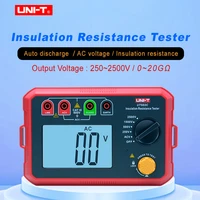 uni t insulation resistance tester ut502c 2500v megger earth ground resistance voltage tester megohmmeter auto range backlight