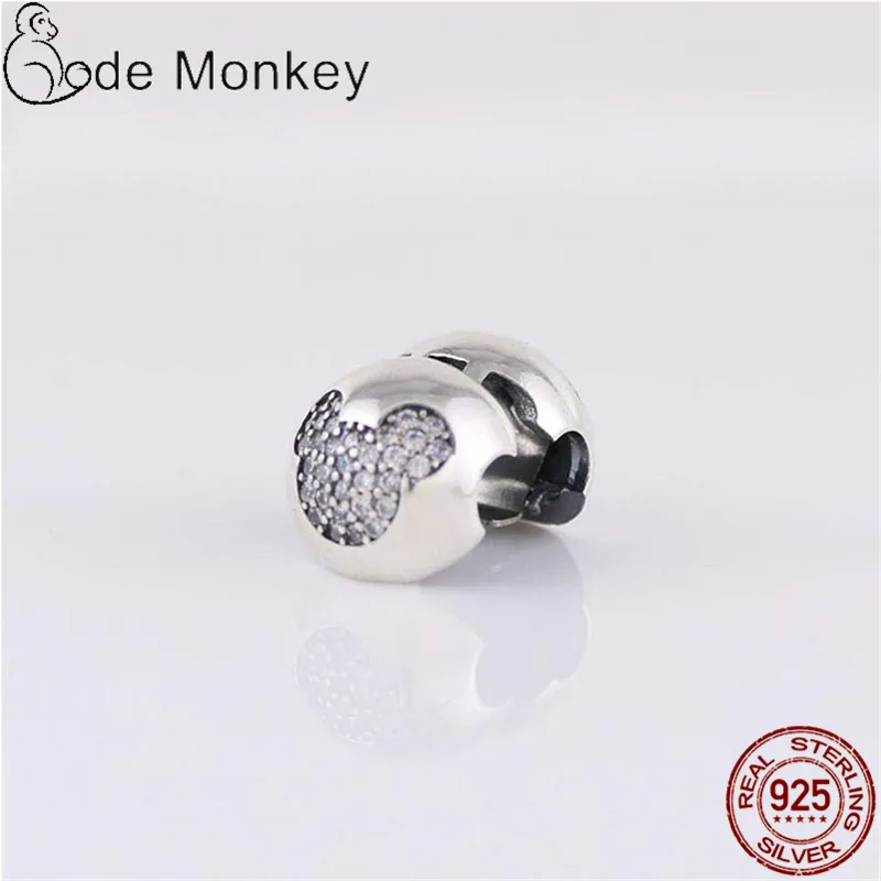 CodeMonkey 2020 New MIKY Ear Beads Fit Original Charms Bracelet 100% Real Sterling Silver Pendant For Women DIY Jewelry CMS1524 | Украшения