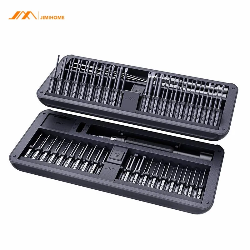 

JIMI JM-GNT80 80 In 1 Precision Screwdrivers Multi-used DIY Repair Screw Driver 72PC S2 Alloy Steel Bits With 2 Rods New