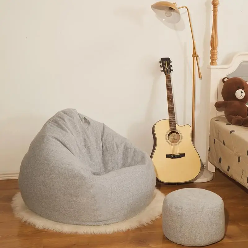 Silla Ouro Cadir Single Bed Puff De Assento Sedie Poltrona Copridivano Poef Tatami Computer Beanbag Chair Cadeira Bean Bag Sofa | Мебель