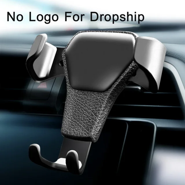 No Logo Black GETIHU гравитационный Автомобильный держатель для телефона в Автомобиле вентиляционное отверстие крепление без магнитного держателя мобильного телефона Подставка для сотового телефона Поддержка iPhone X 7 - Цвет: No Logo Black