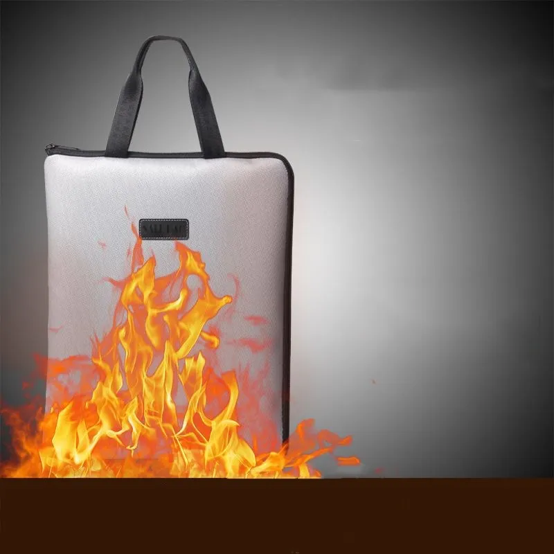 Double sided high temperature fireproof file bag household important document fireproof bag explosion proof flame retardant hand