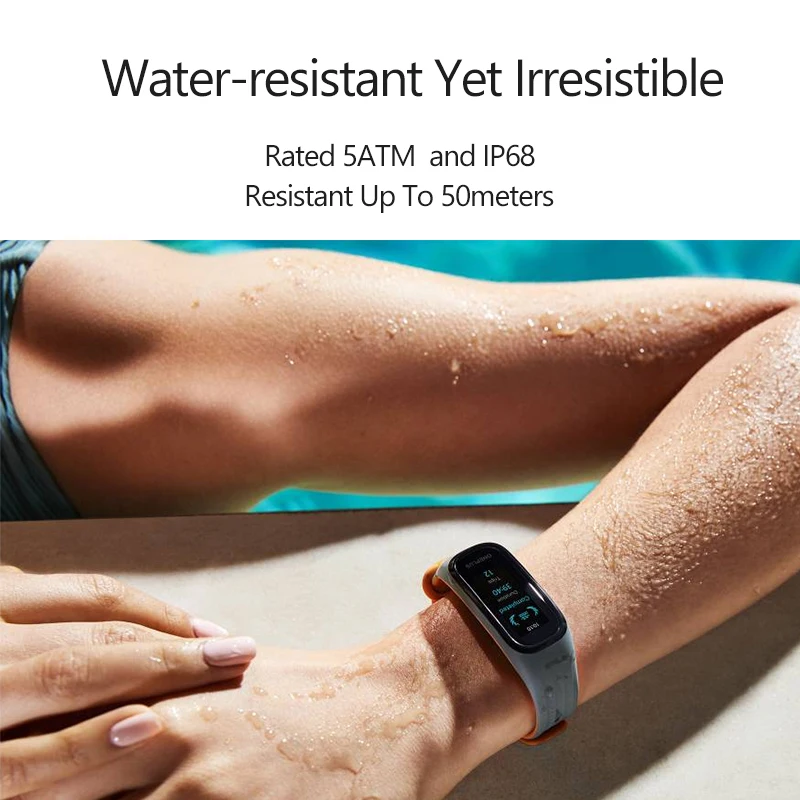 Новый OnePlus Band мониторинг насыщения крови кислородом 24/7 фитнес-компаньон 5ATM / IP68