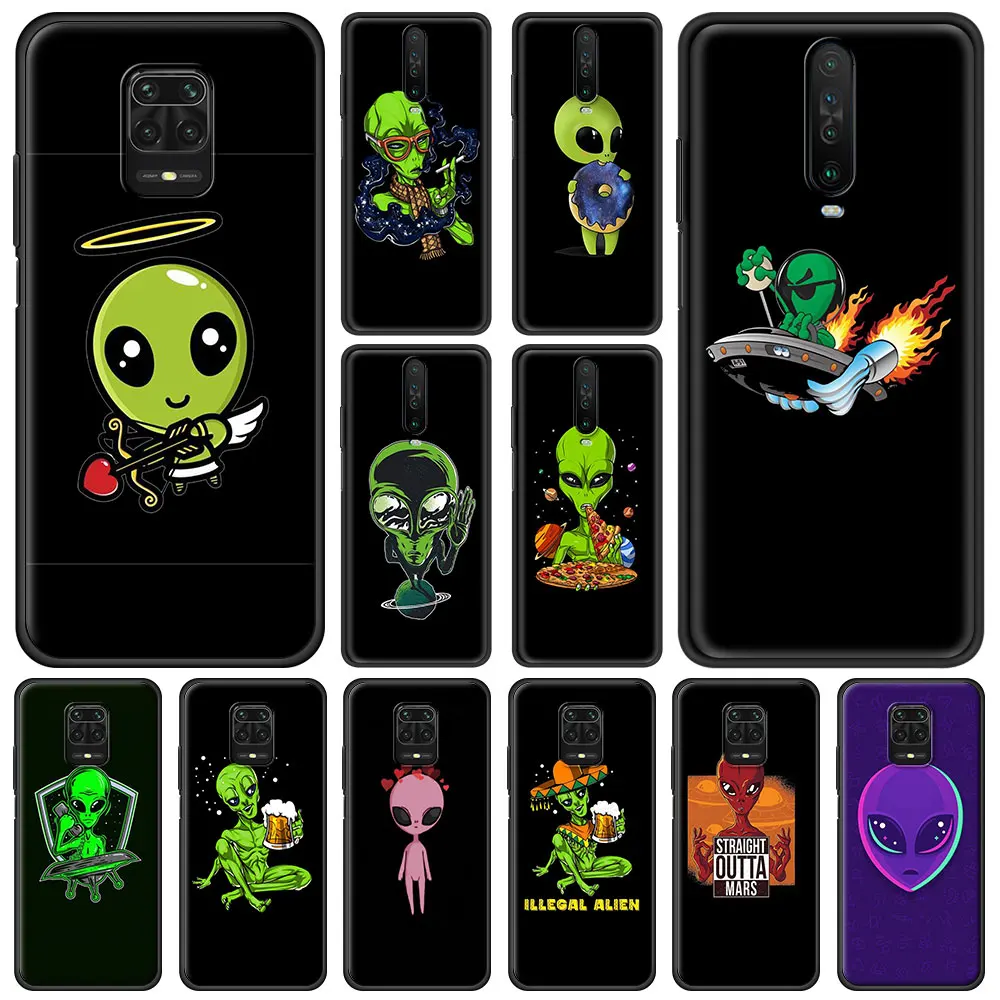 

Cute Cartoon Alien Phone Cases Bag For Redmi Note 7 8 8T 9 Case Soft Silicon Cover For Redmi 8 8A 9 9A 9C Note 9S 10 Pro Fundas