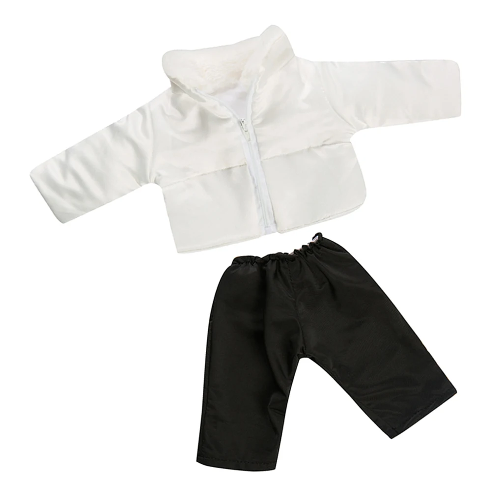 

2 Pieces/set 18'' Outfits Coat American Down Jacket Pants Dress-up Accessory