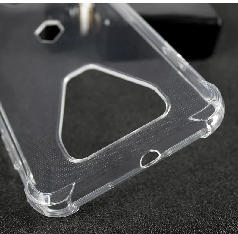 1Pc Full Tempered Glass Screen Protector +1Pcs Antiskid Silicon Soft Case For Xiaomi Black Shark 3 Phone | Мобильные телефоны и