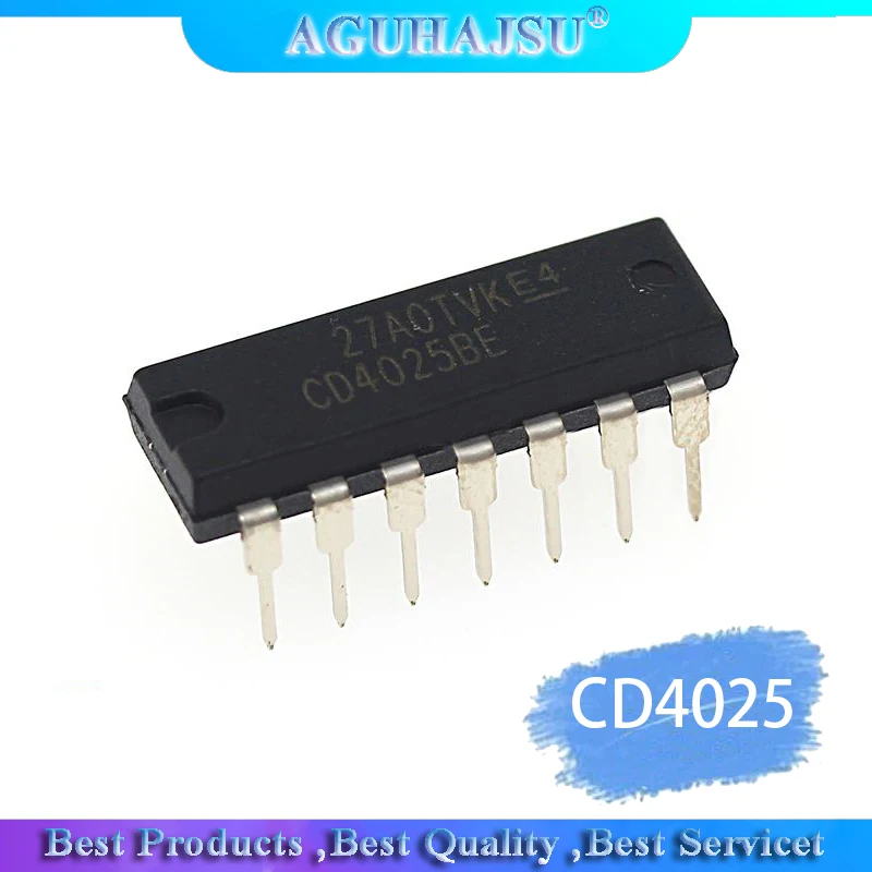 10 шт./лот CD4025 CD4025BE line DIP14 новый оригинальный|Интегральные схемы| |