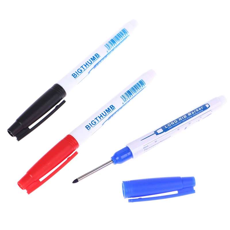 1PC 30cm Long Head Markers Pen Woodworking Decoration Deep Hole Marker Pens Tool | Инструменты