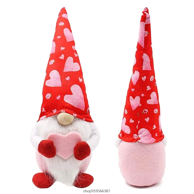 

Valentine's Day Gnome Plush Faceless Doll Decorations,Adorable Hat Design Suitable Dome Decor,Table and Home J9 21 Dropshipping