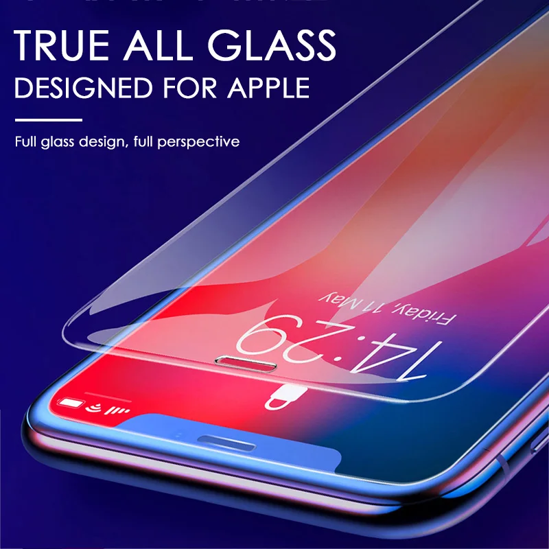 3pcs protective glass on the for iphone 13 pro x xr xs max tempered screen protector for iphone 7 8 6 6s plus 11 pro max glass free global shipping