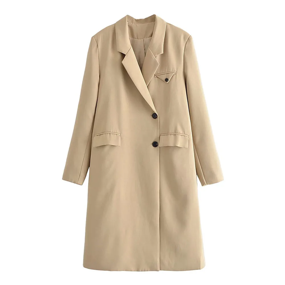 

Willshela Women Fashion Asymmetric Single Breasted Long Coat Casual Front Triangle Flap Chic Lady Woman Winter Warm Outwear
