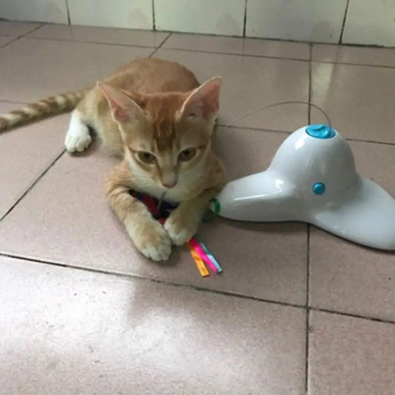 

Funny Cat Toy Butterfly Kitten Electric Flutter Rotating Butterfly Refills Cat Teaser Toy Replacement Part K3NA