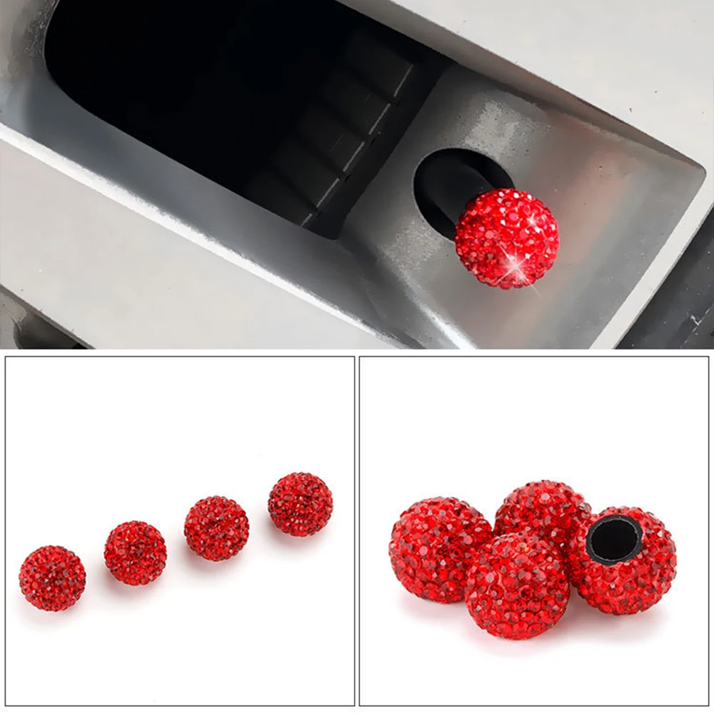 4 шт./лот универсальные колпачки для клапанов автомобильных шин блестящие