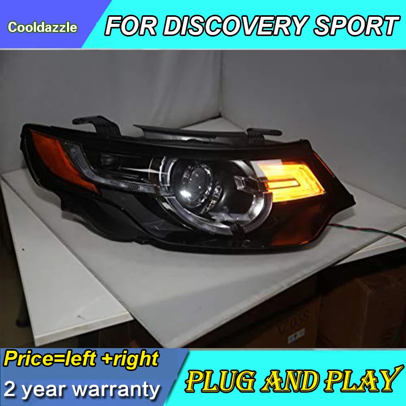 Комплект из 2 предметов Новое поступление светодиодный налобный фонарь для Land Rover