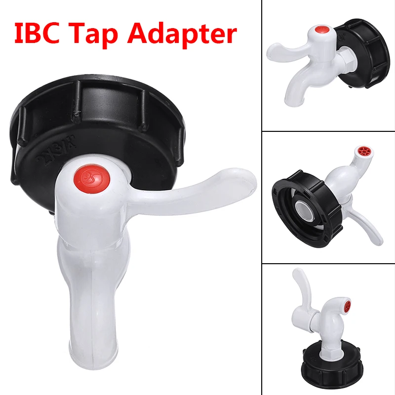 

2Inch S60x6 Thread IBC Tank Adapter Tap Connector Replacement Valve Fitting For IBC tank Water Tap Cap 10.2x10x9cm