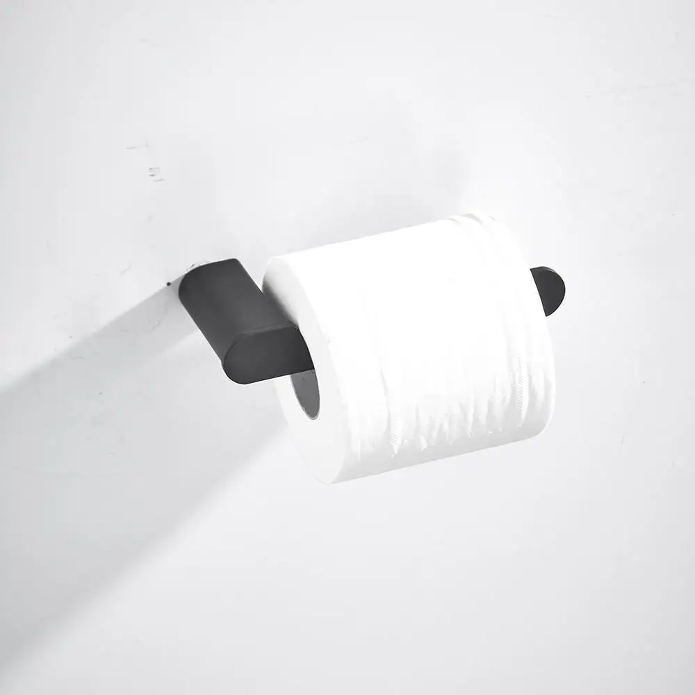 Набор аксессуаров для ванной комнаты из нержавеющей стали черный матовый