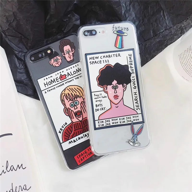 Художественный мультяшный чехол для телефона для мальчиков iPhone 11 Pro max 6 6S 7 8 Puls X XR Xsmax чехол s Ультратонкий Мягкий силиконовый чехол IMD