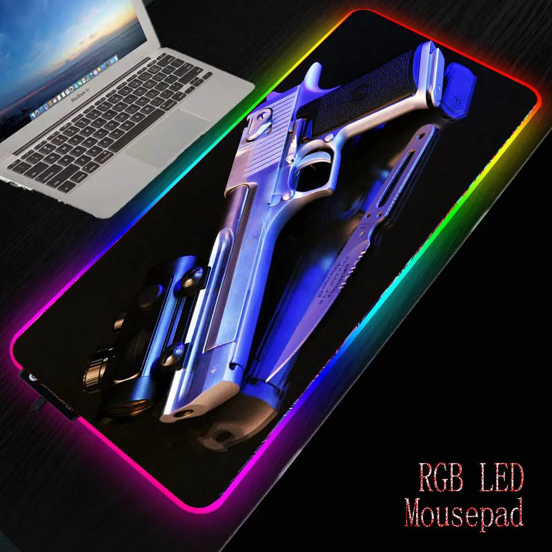 

Mairuige RGB Illumination Large Mouse Pad Gamer Led Computer Mousepad with Backlight Carpet for Keyboard Desk Mat for CSGO Gun